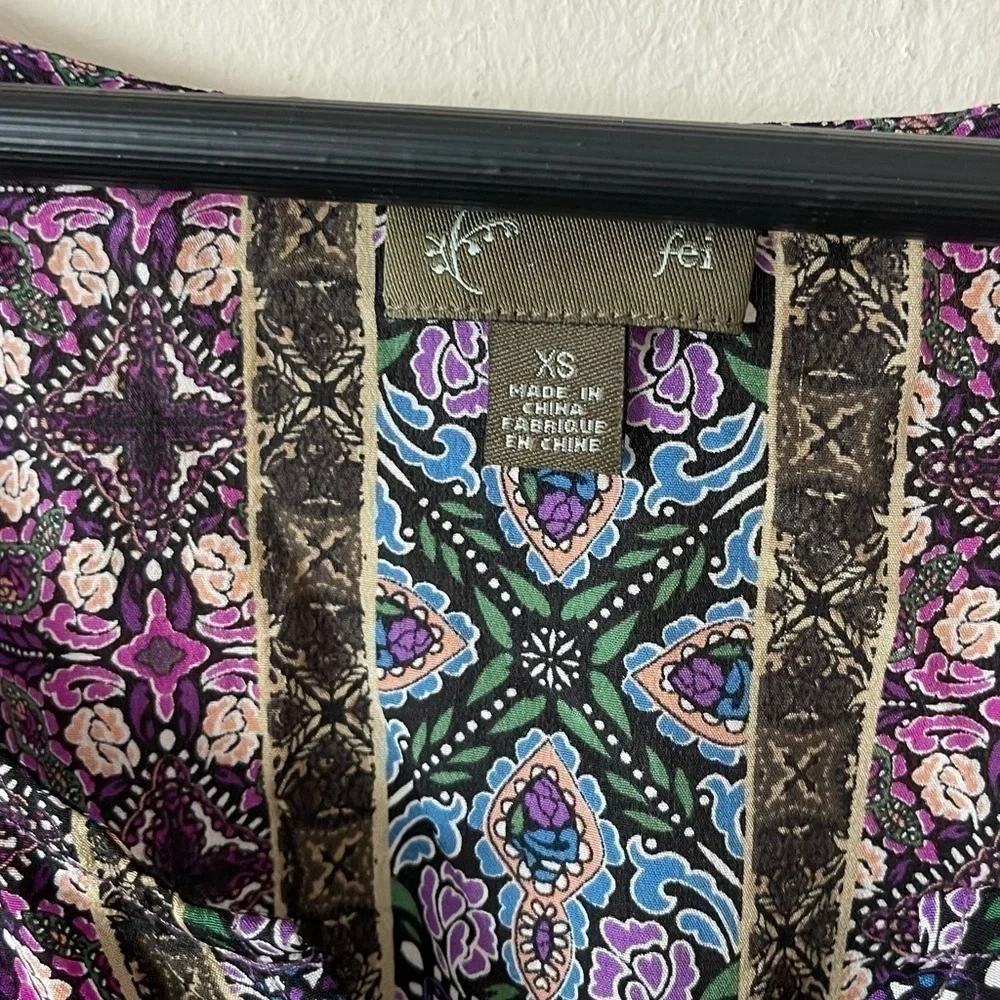 Anthropologie Fei Pensethelia Silk Tunic Top
